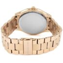 Michael Kors Ladies Slim Runway Rose Gold Dark Blue Watch - MK3494
